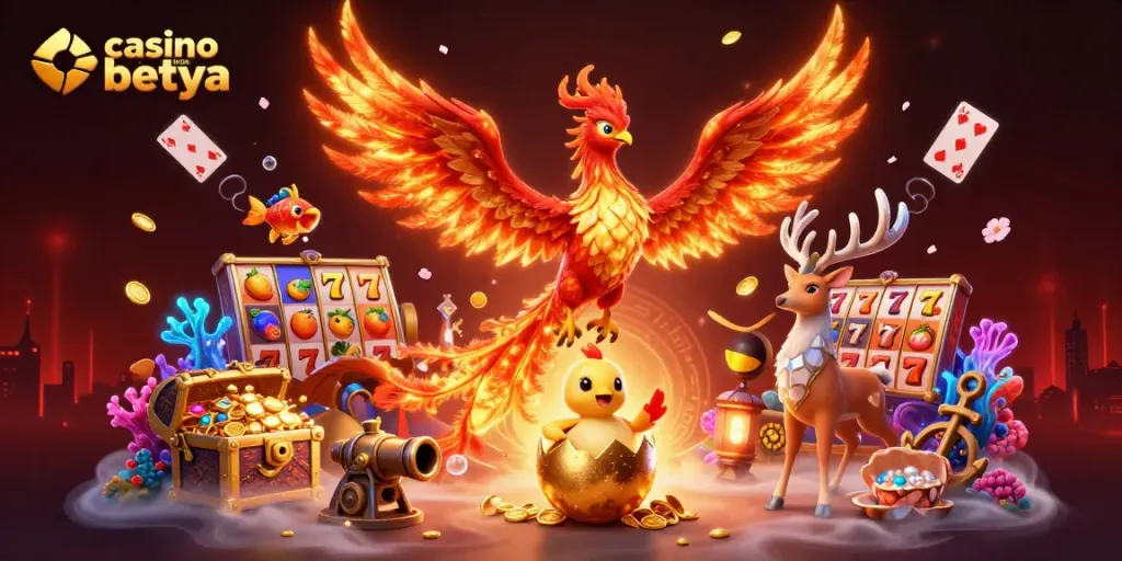 Experience the thrill of casino en ligne betya with vibrant gaming elements and mythical characters.