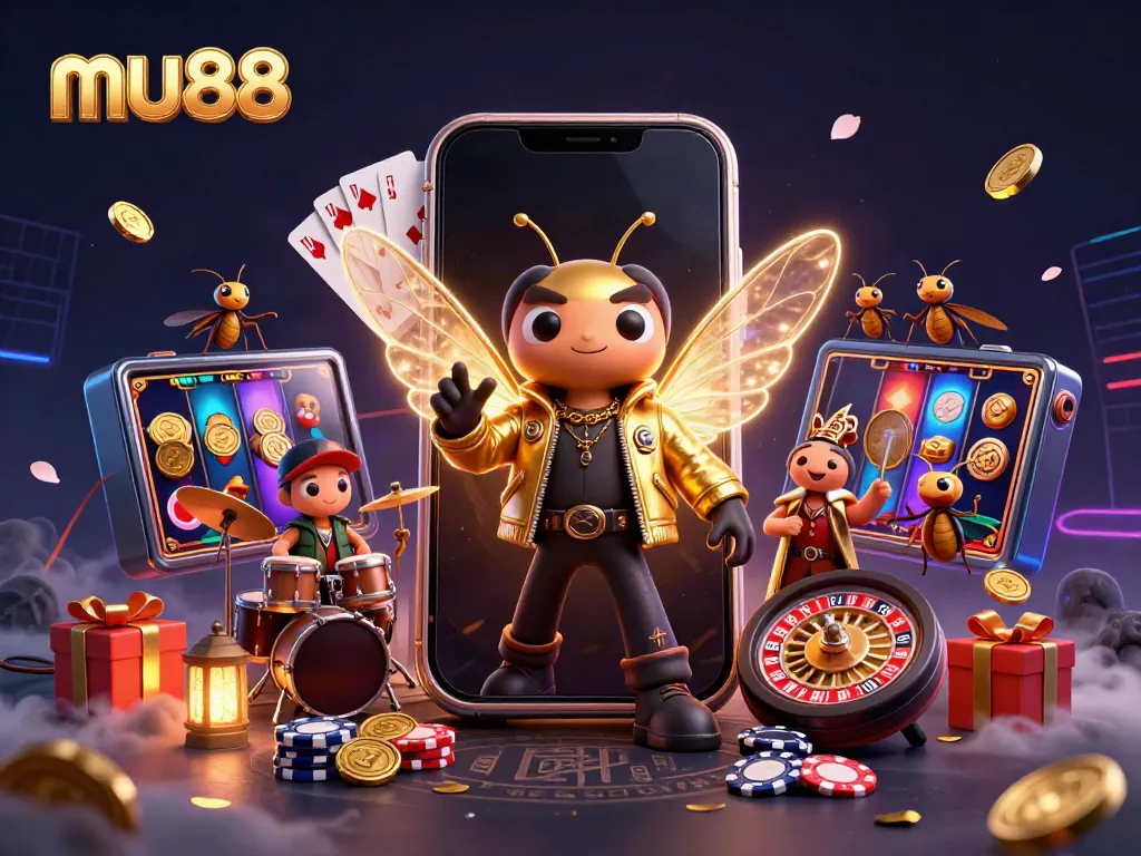 Experience thrilling gameplay with mu88's exciting casino action featuring colorful slot games and vibrant characters.