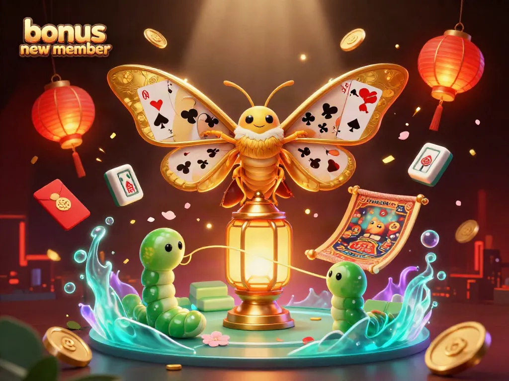 Engage in thrilling gameplay with this vibrant portrayal of the bonus new member offers in a dazzling casino world.