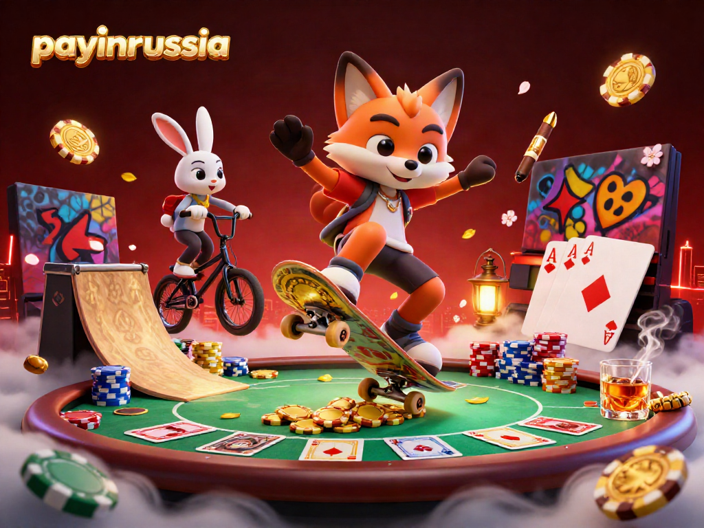 Pratiquer le paiement avec payinrussia en jouant et s'amusant dans un vaste univers de casino animé.